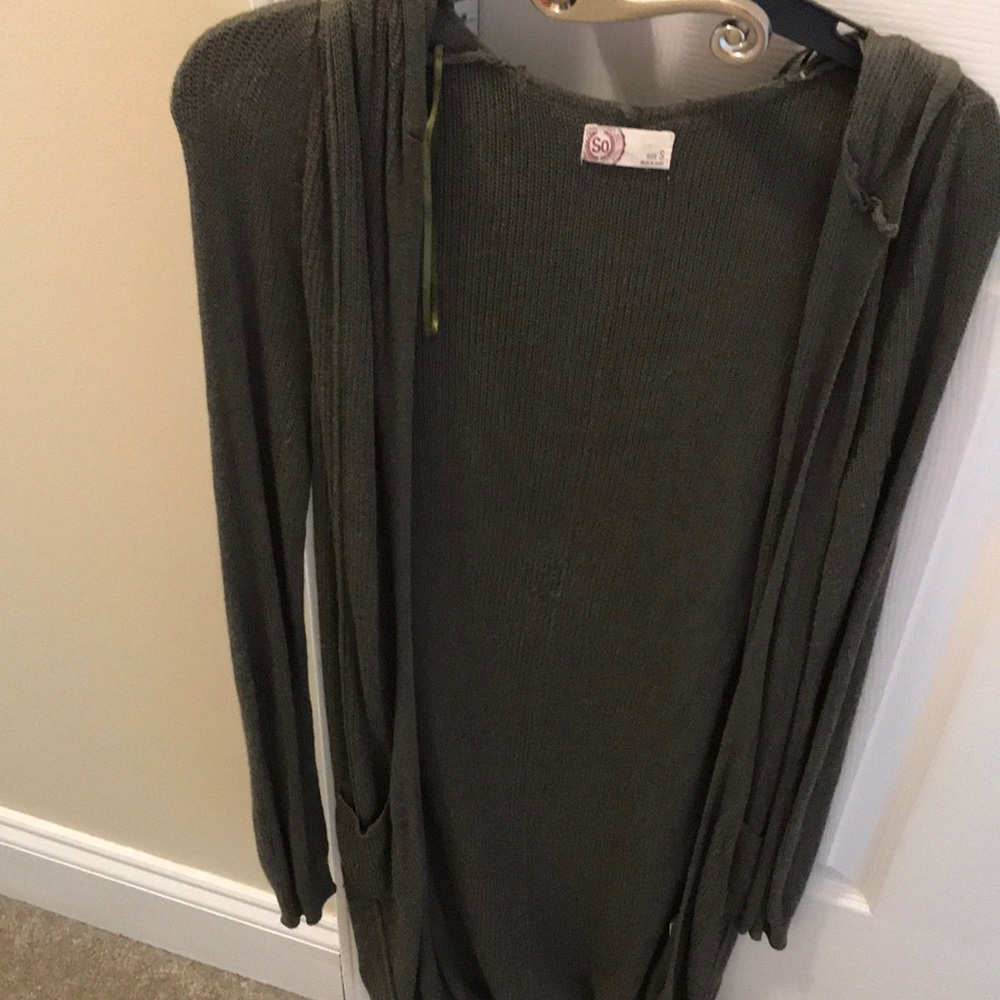 dark green sweater!
